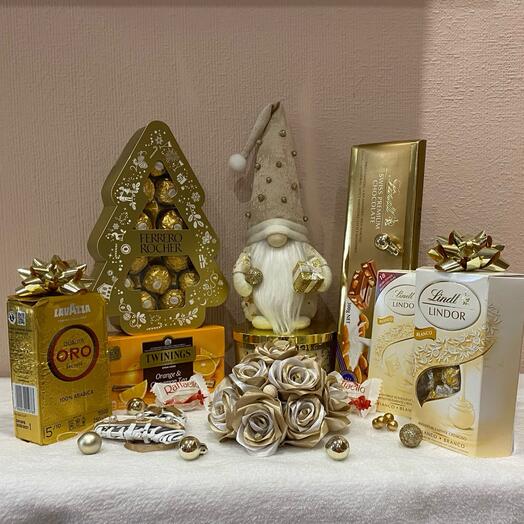 Exclusiva caja de regalo dorada