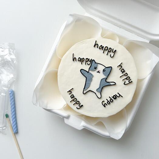 Бенто торт кот happy мем