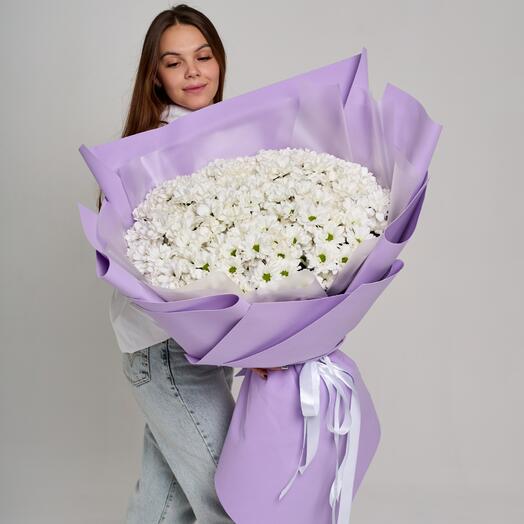🌸 Доставим за 30 минут! Букет хризантем 25 шт