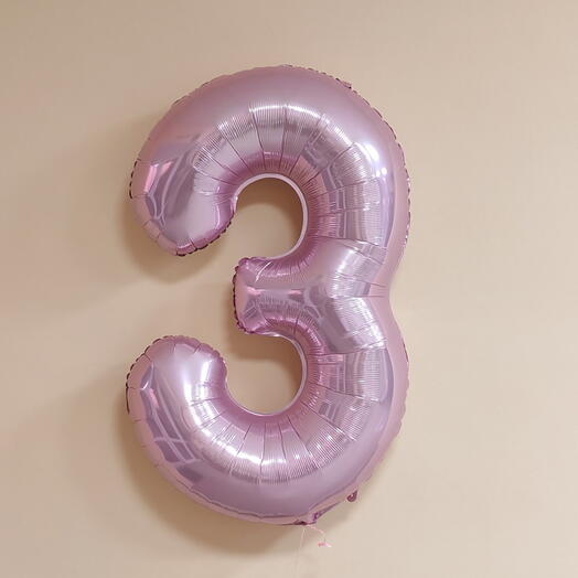 Шар цифра Фламинго 3