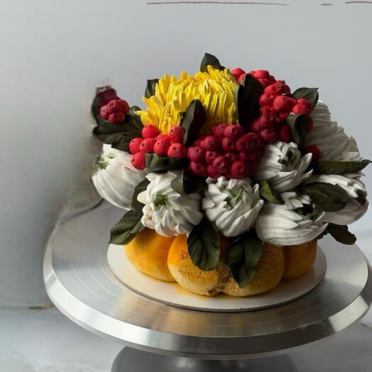 Зефирная композиция с цветами для мамы. День мамы