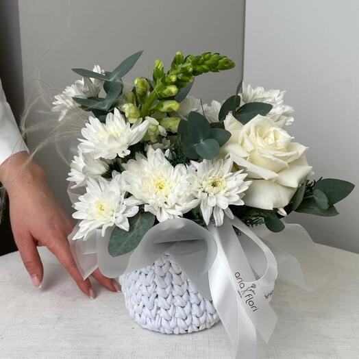 Композиция "Белоснежная гармония"(29*25)