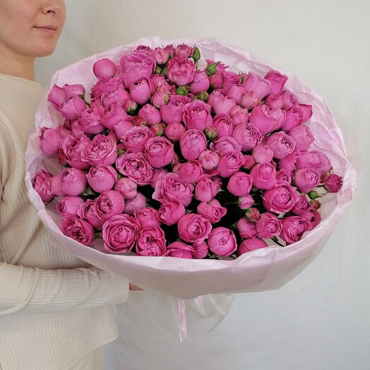 💞WOW букет из пионовидных кустовых роз Misty Bubbles