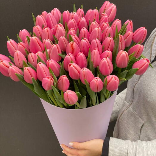 51 pink tulips