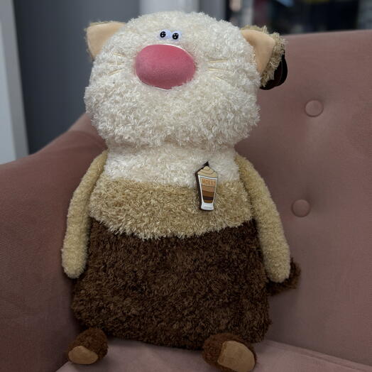 Мягкая игрушка Кот Кофейный Мокко,38см🤎