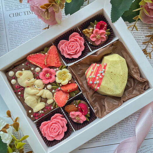 Набор из шоколадных конфет на День Мамы💝