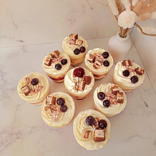 Трайфлы с МОРОЖЕНЫМ 9 шт в подарок маме, папе, брату, дедушке,  сестре, любимым,  подруге, учителю, воспитателю