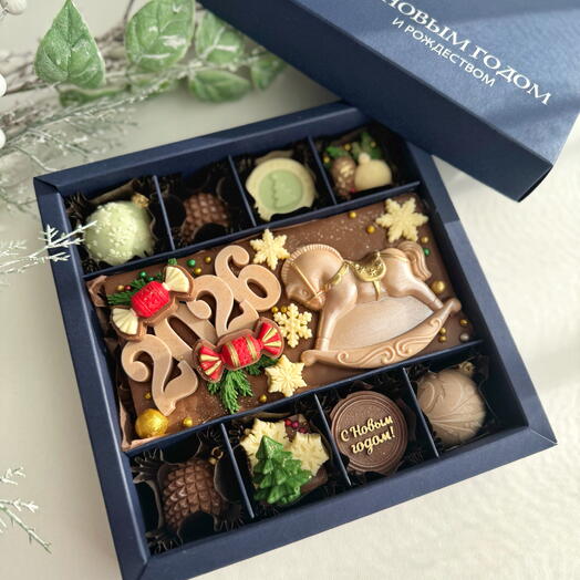 Шоколад Новый год лошади