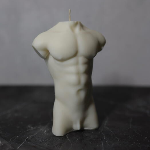 Мужское тело соевая свеча