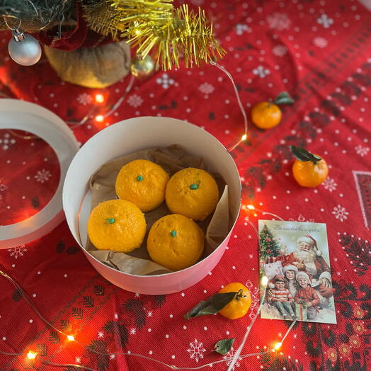 Муссовые пирожные мандарины на Новый год
