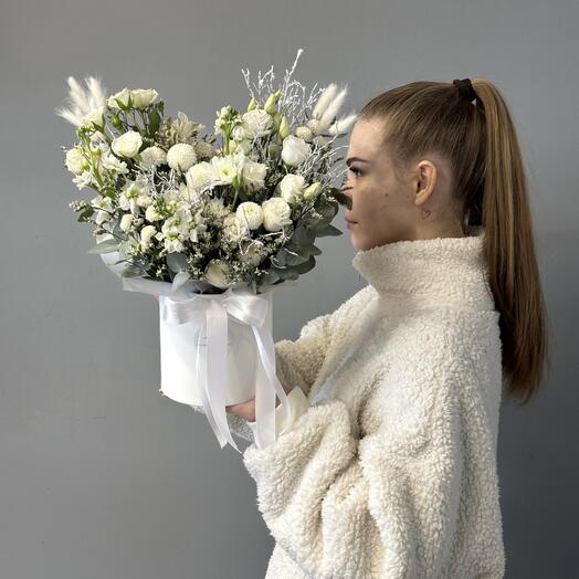 Цветы в коробке «Зимняя сказка »899