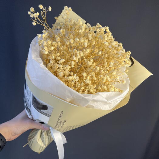 Букет из 3 веток гипсофилы сухоцвет