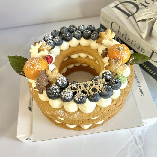 Медовик на Новый год. Подарок на Новый год. Торт на Новый год Елка подарок на Рождество