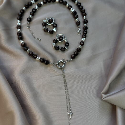 Колье из граната