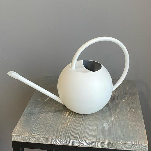 Лейка металлическая белая