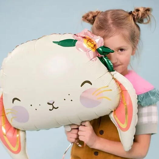 Шар воздушный наполненный гелием "Нежный шар с зайкой!" 1 шт