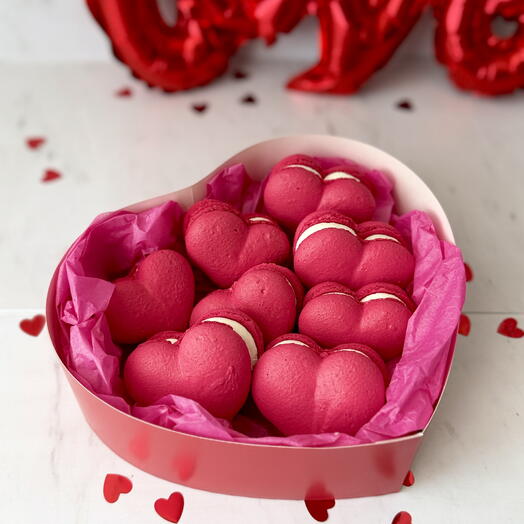 Набор макарон сердце, на 14 февраля🔥