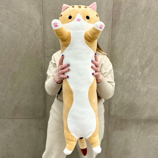 Кот батон мягкая игрушка 90 см на 8 марта/ котобатон игрушка ребенку,девушке на день рождения ,14 февраля