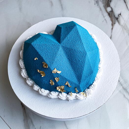 Муссовый торт сердце велюр 1.5 кг