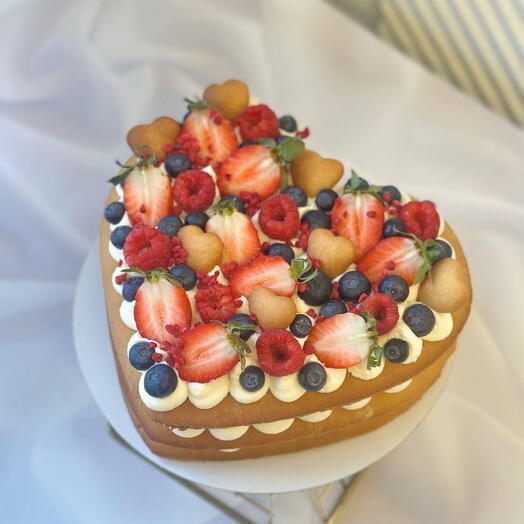 Медовый торт сердце