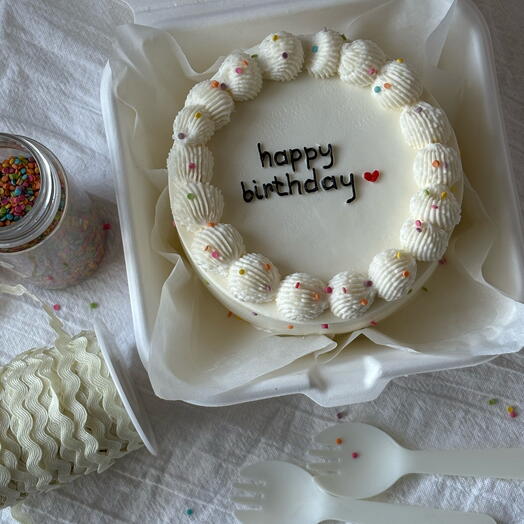 Бенто-торт happy birthday️(шоколад-вишня)
