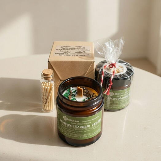 Свеча ароматическая Можжевёловые сказы / 100 мл