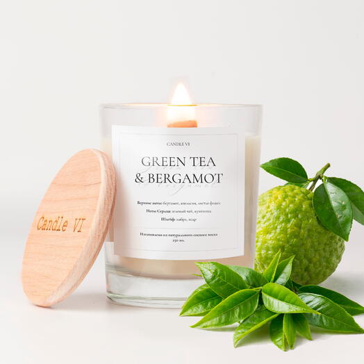 Свеча ароматическая «Green tea bergamot 250 мл