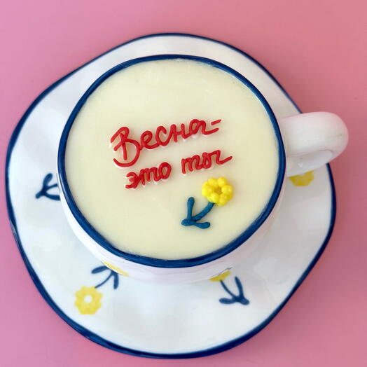 Торт в кружке😻 Милый подарок учителю,  подруге, маме, бабушке, дочке, любимой💫