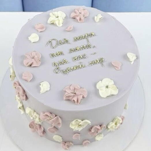 Торт для мамы с цветочками