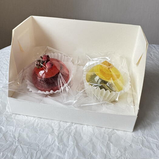 Набор из 2-х чайных бомбочек черный и зеленый чай