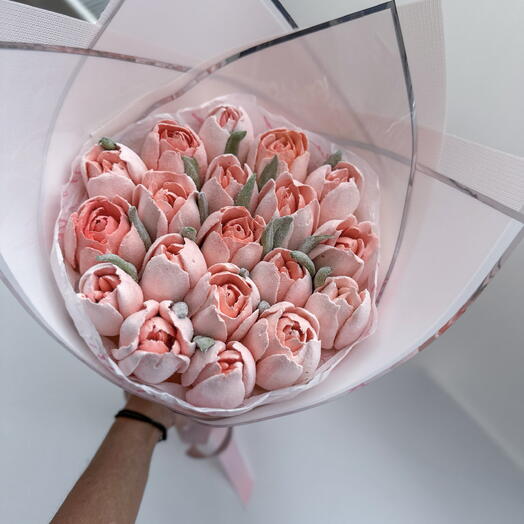 Букет зефирный нежный