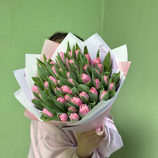 Тюльпаны розовые 🌷