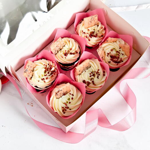 Cupcakes de cereza (6 piezas)