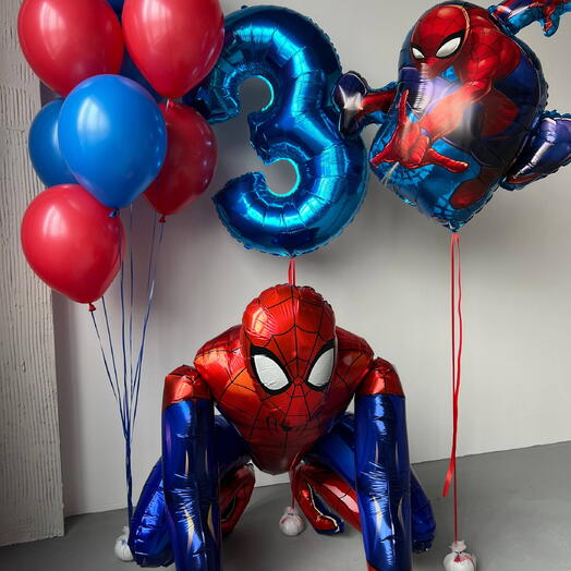 Набор шаров человек паук ( для мальчиков )
