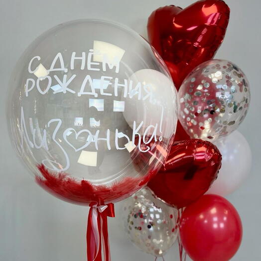Композиция из воздушных шаров "Для девочек" Nº1952