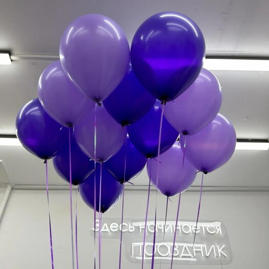Шары под потолок «Сиреневое счастье»
