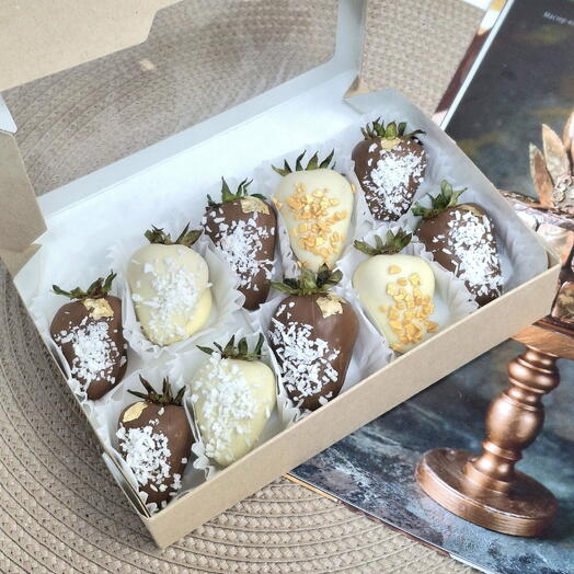 Chocolate-covered strawberries 10 pcs