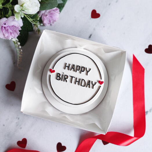 Бенто торт "HAPPY BIRTHDAY" в подарок на день рождения