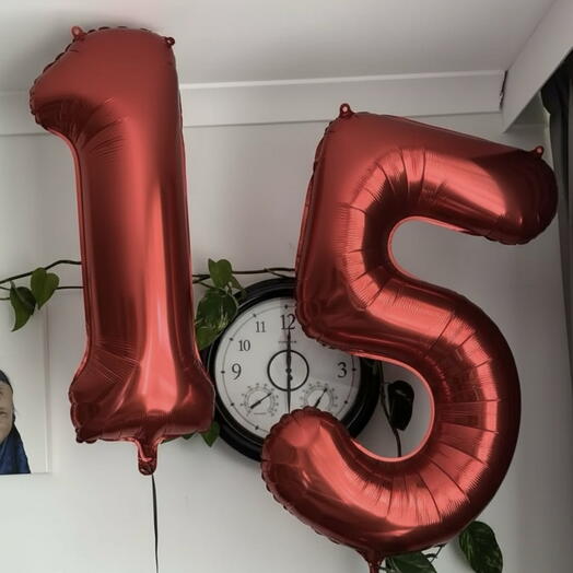 Шары-цифры «15»
