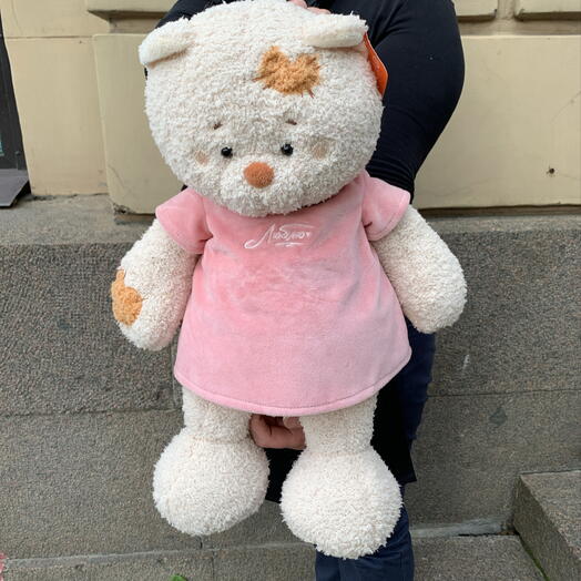 Игрушка кошка в платишке