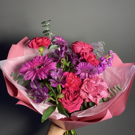Букет вишневый блюз🌺