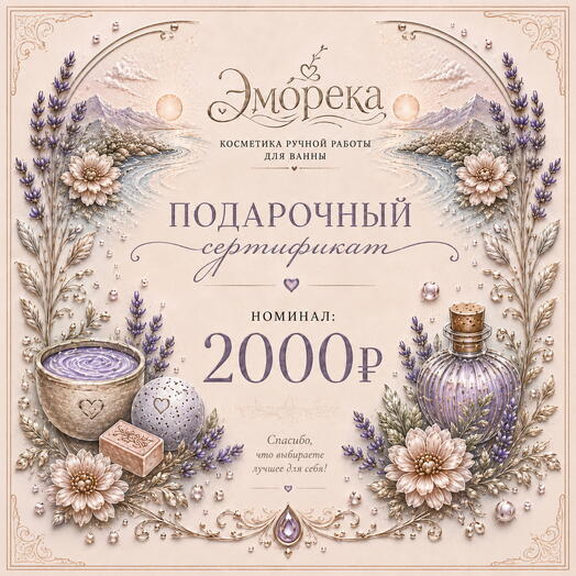 Подарочный сертификат 2000