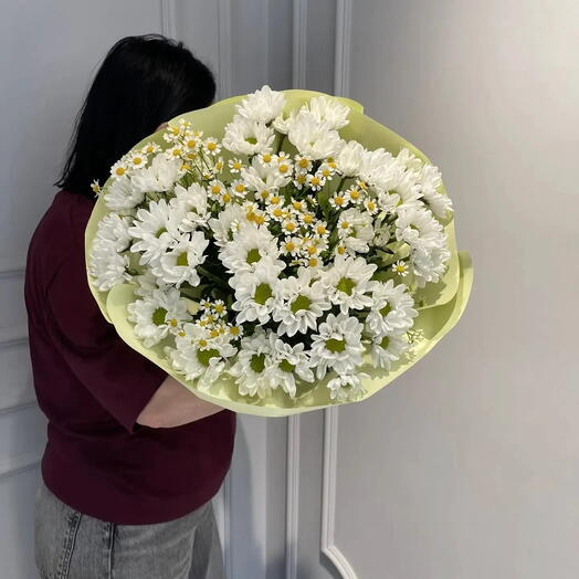 Ромашки и хризантемы букет