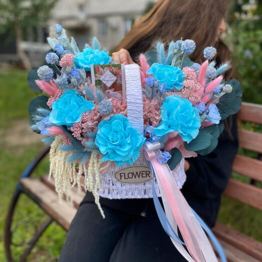 Композиция Винкс "БЛУМ" 💙🧚♀️ из сухоцветов