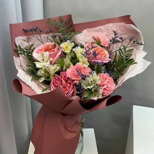 Букет с пионовидными розами 🌺