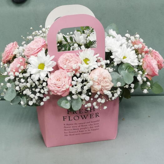 Сумочка с пионовидной розой🌸