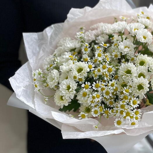 Букет из сантини и танацетума