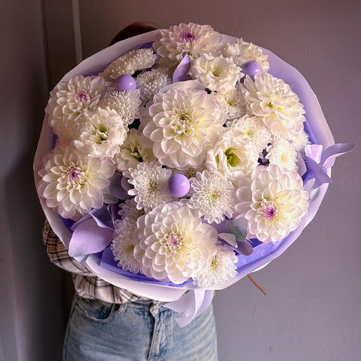 Wow букет с Георгинами 💜