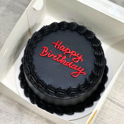 Бенто торт Happy birthday black/черный/мужчине/мужу/парню/коллеге/папе/другу/с днём рождения