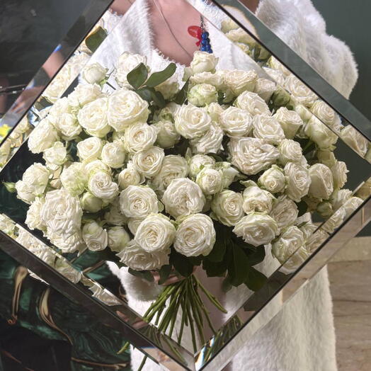 🌸Premium🌸Букет из 25 кустовых роз в оттенке Бомбастик
